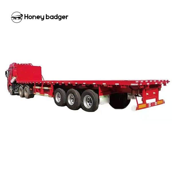 3 Axle 60 Ton Flatbed Semi Trailer